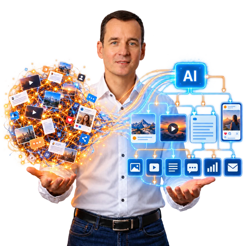 Lévai Richárd: a szétszórt tartalomkáoszból AI segítségével rendezett marketingrendszer